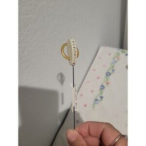 Vintage Celluloid Stick/Hat Pin-Art Deco Style-Clear Rhinestones Atlas Shrugged